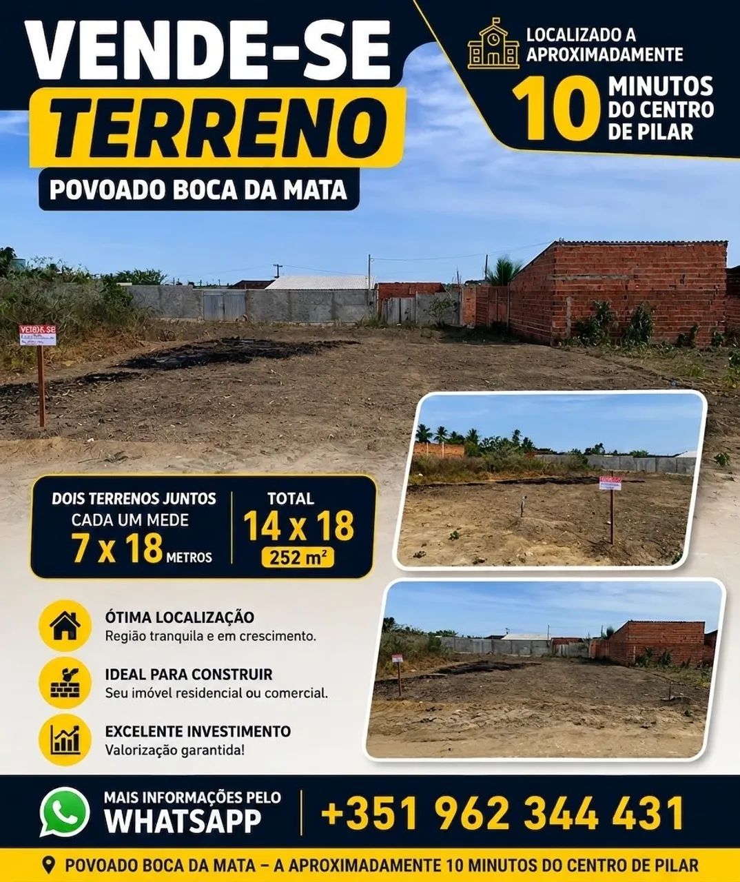 Vendo 2 terrenos juntos  14x18 - Foto 3