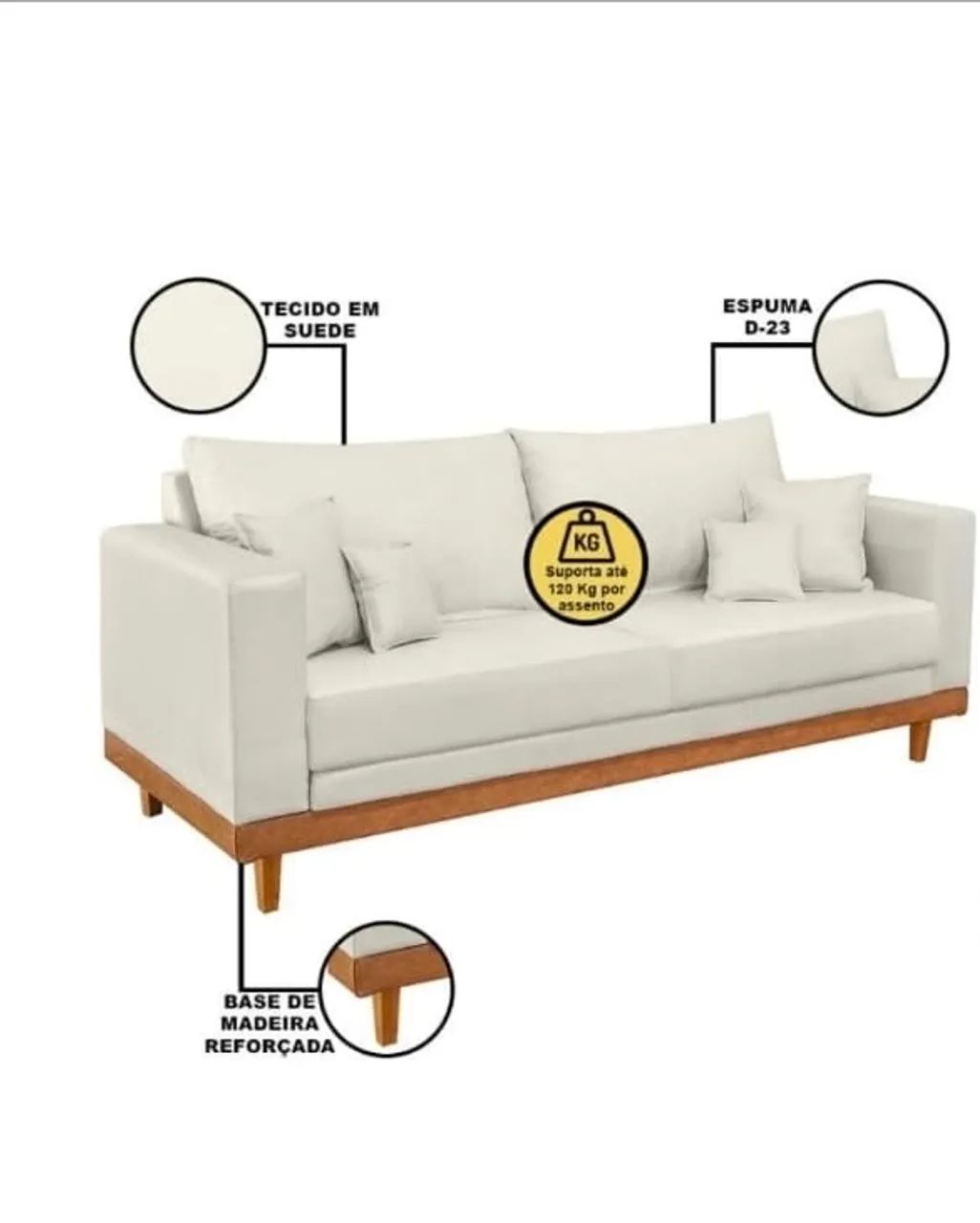 SOFA LIVING -BEGE  - Foto 2
