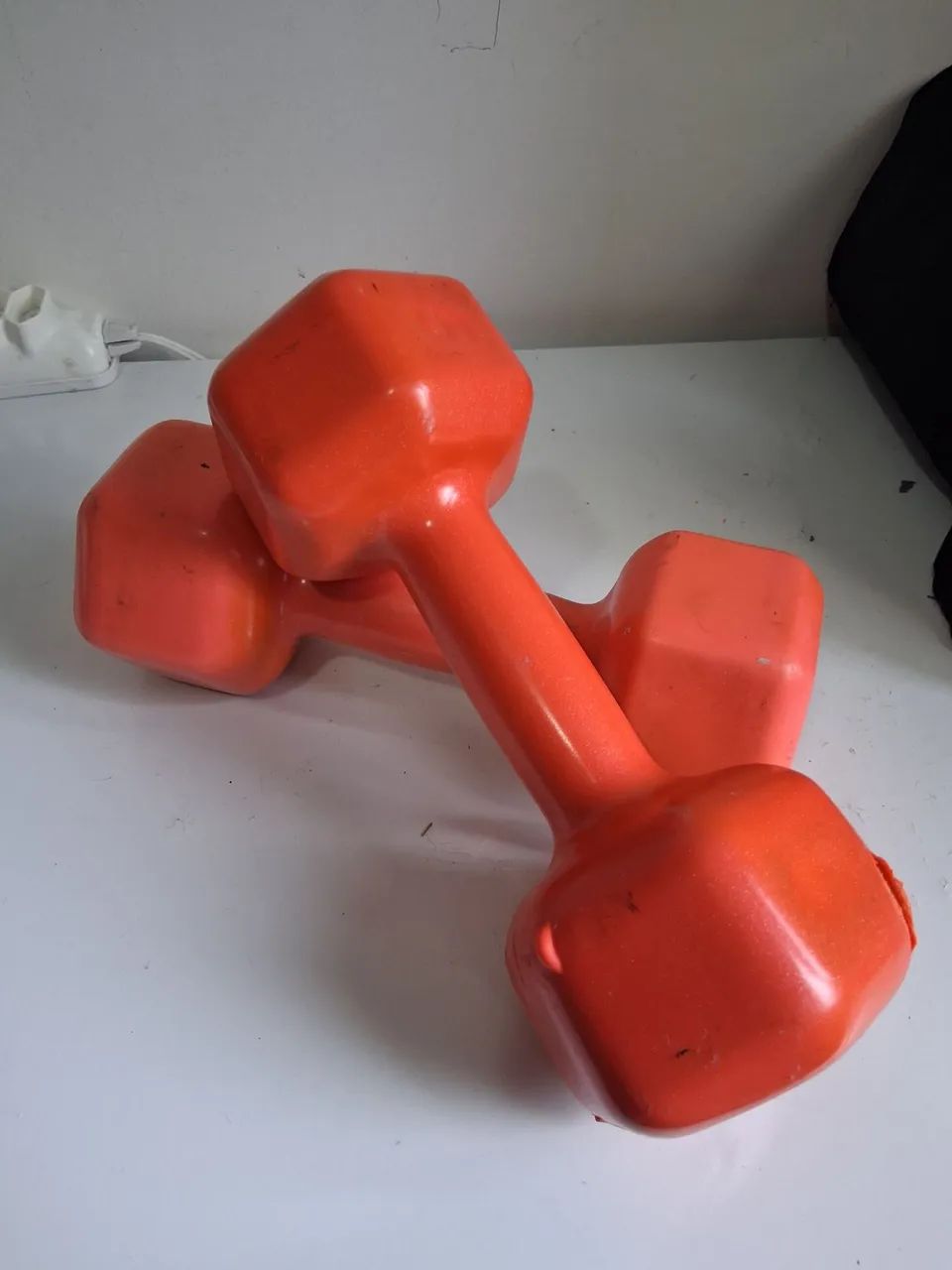 Caneleira e Halter para musculacao 