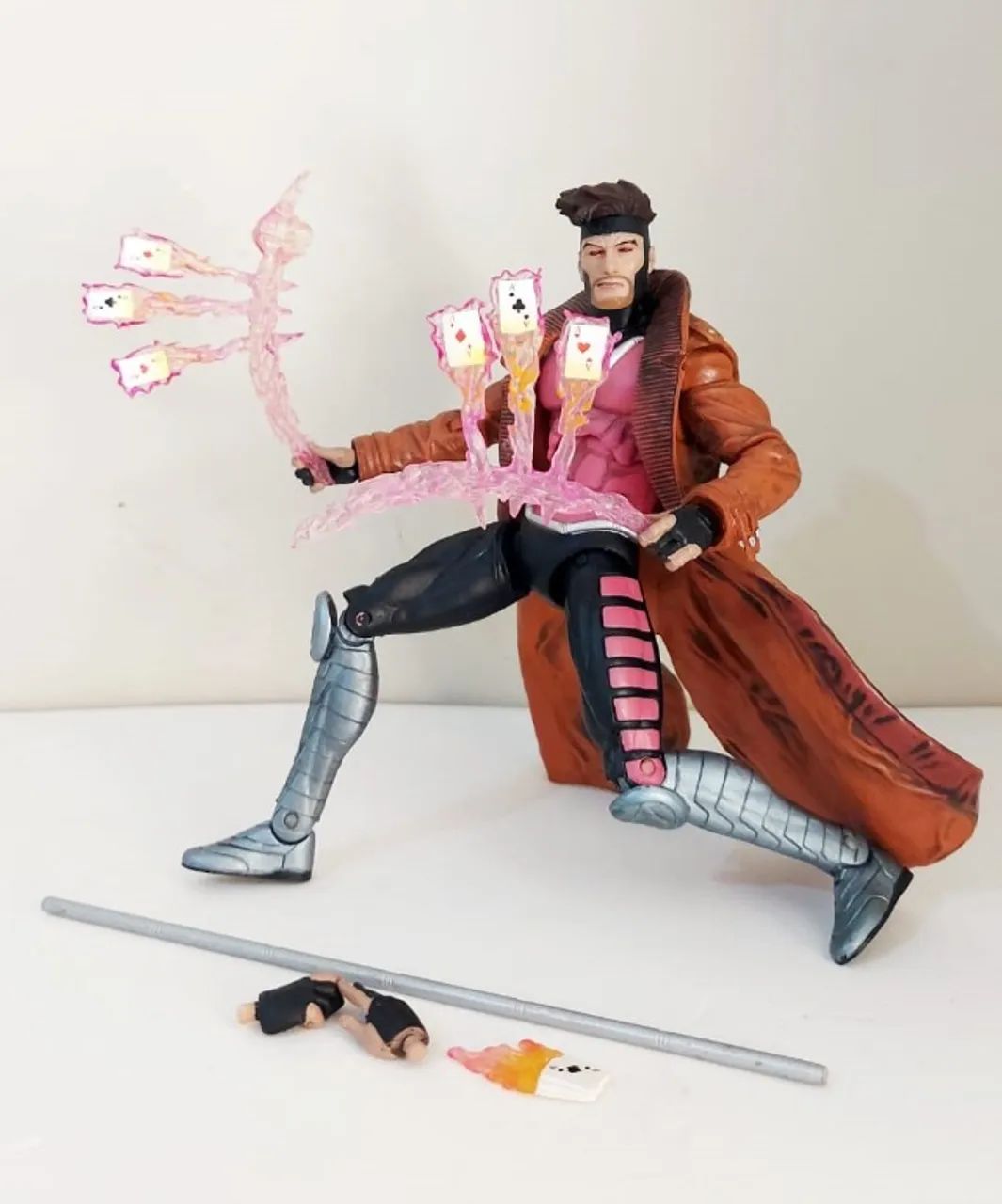 Action Figure Marvel Select X-Men Gambit Diamond Original 18cm completo - Foto 3