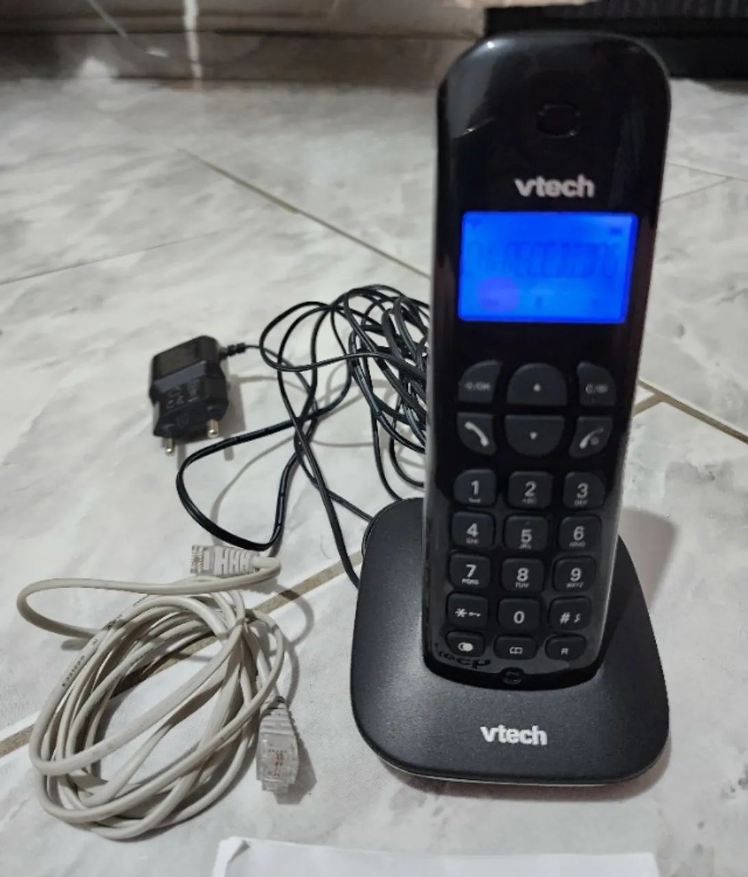 Telefone sem fio Vtech VT 680 preto - Foto 2