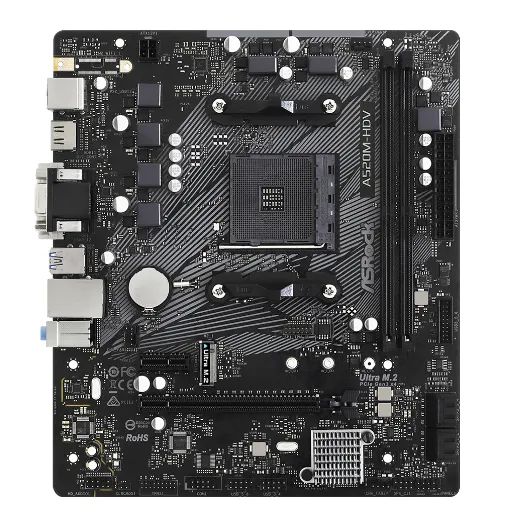 Placa Mãe ASRock A520M-HDV AM4 DDR4 (ZERO NA CAIXA) - Foto 2
