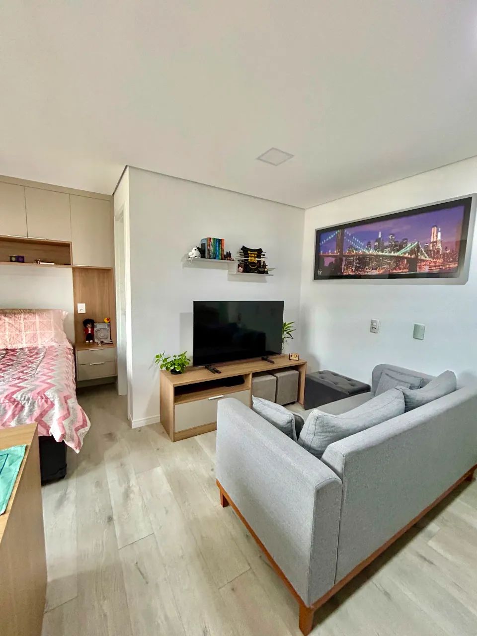 Studio mobiliado com 28m2 no Centro de Mogi
