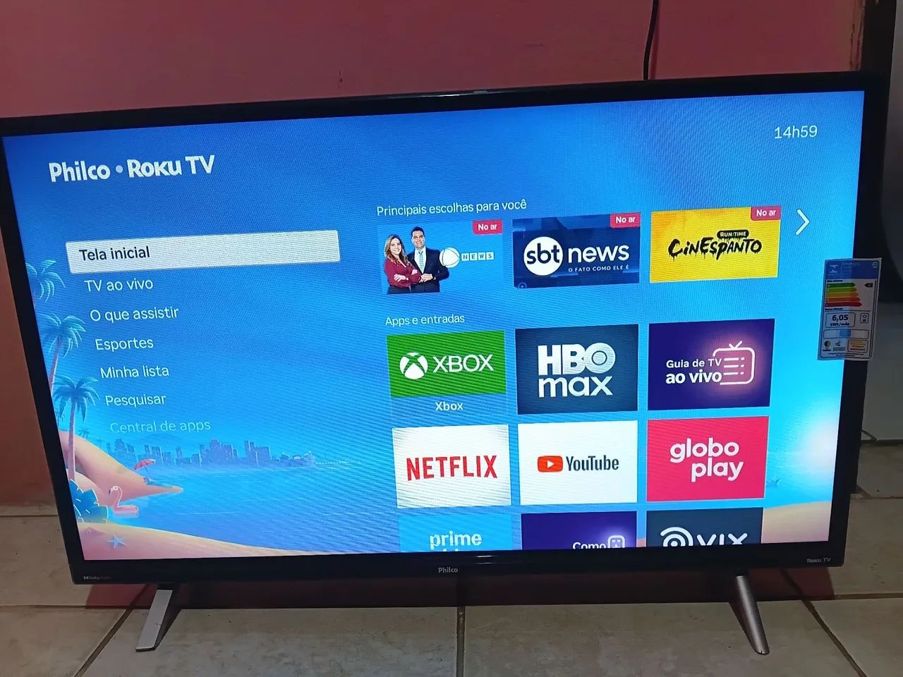 Smart tv philco roku 32 polegadas - Foto 3