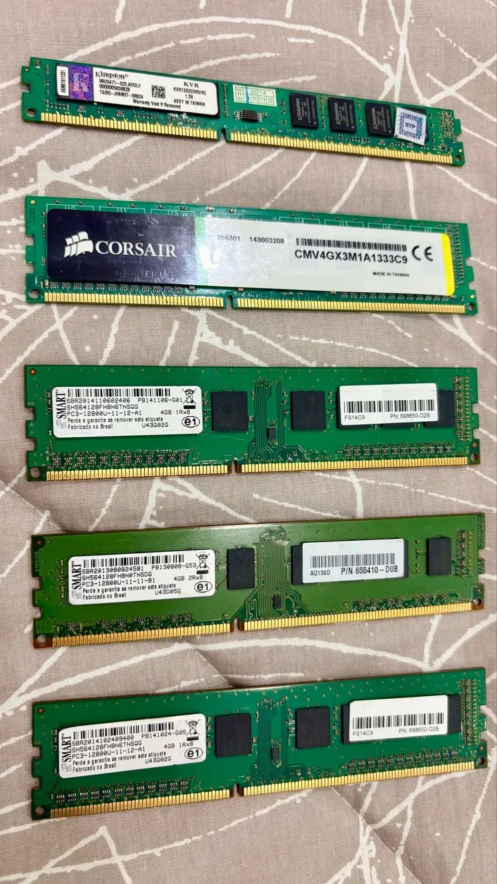 Memórias RAM DDR3 4GB e 2GB PC e Notebook - Pra sair Rápido!