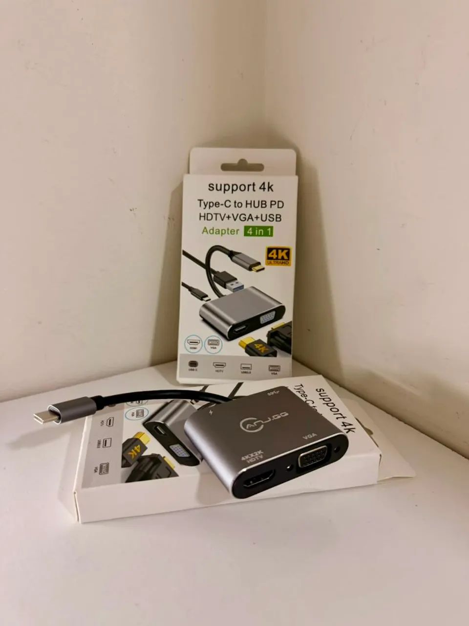 Cabo adaptador 5x1 VGA tipo C - Foto 3