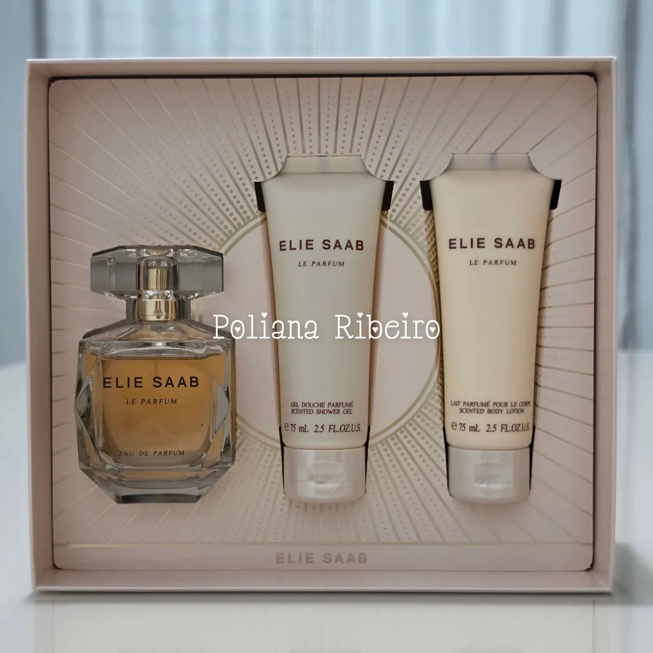 Kit Elie Saab Le Parfum 90 ml + loção + sabonete