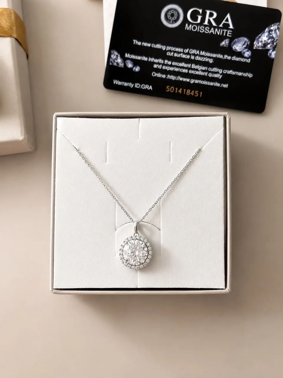 COLAR MOISSANITE prata legítima com rhodium garantia e  cód 85257
