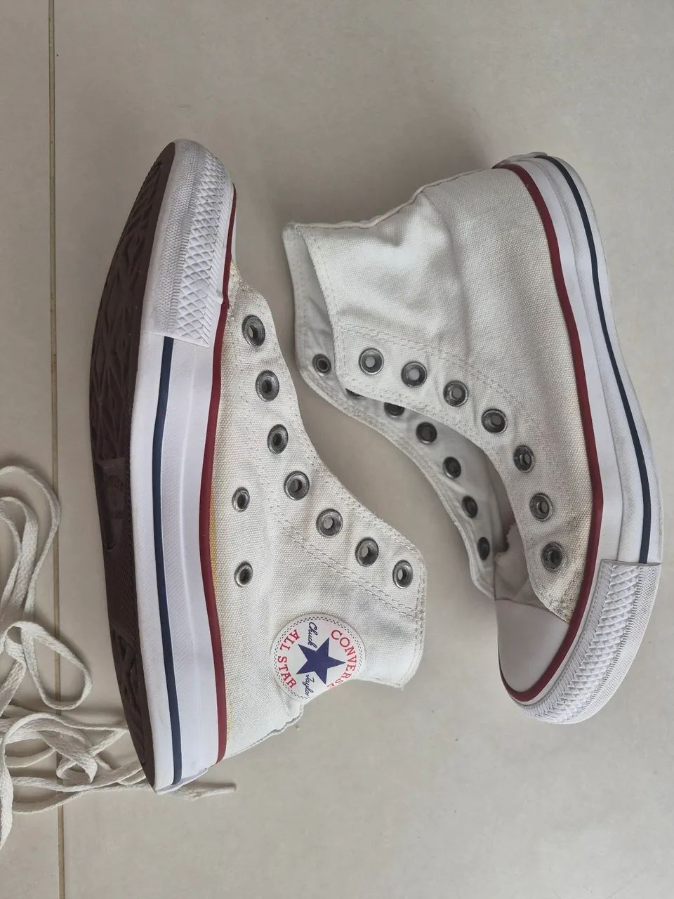 Tênis Converse All star Branco Usado - Foto 2