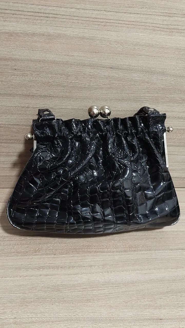 Bolsa verniz com pedras - Foto 3