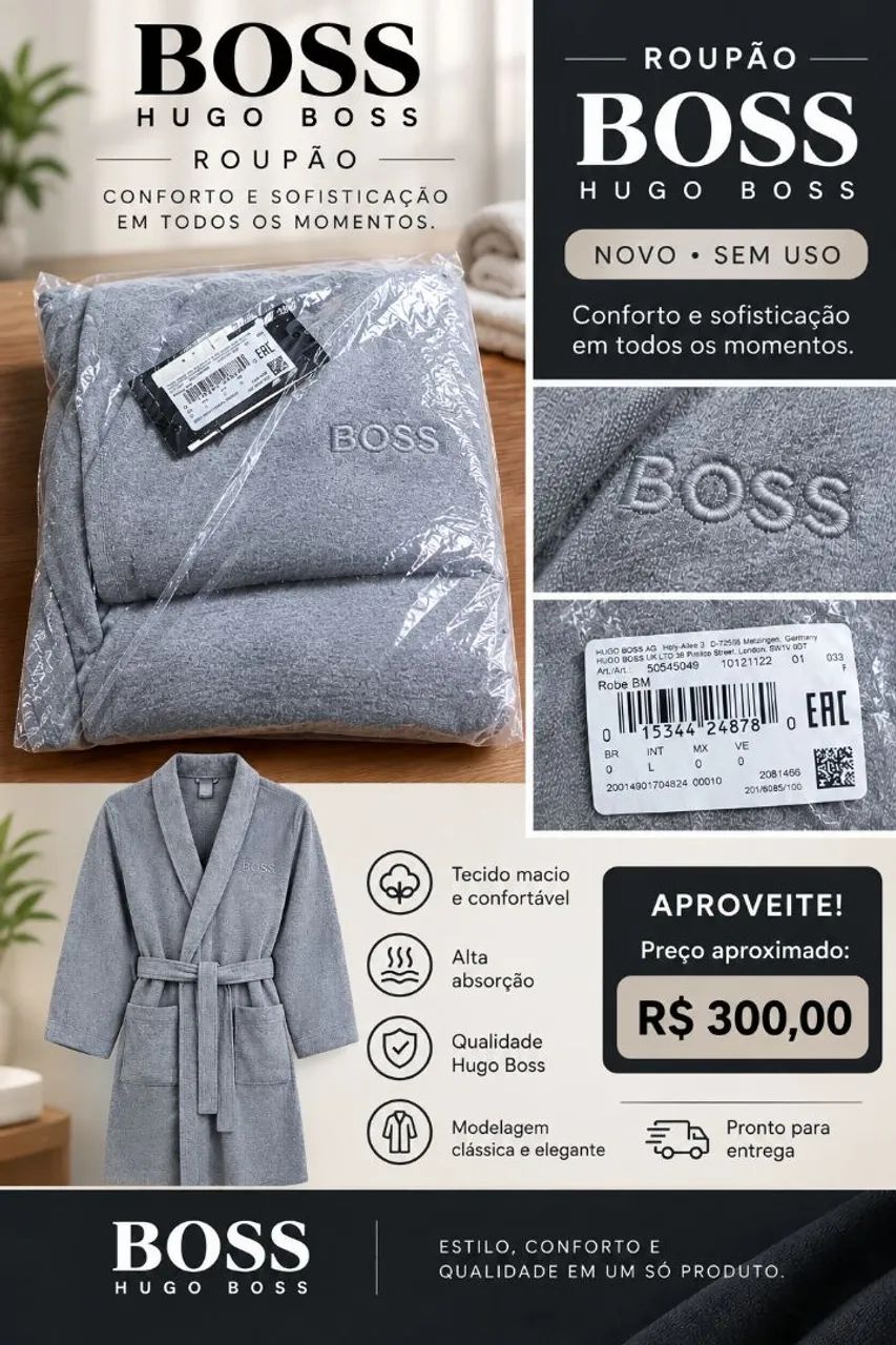Roupão Hugo boss