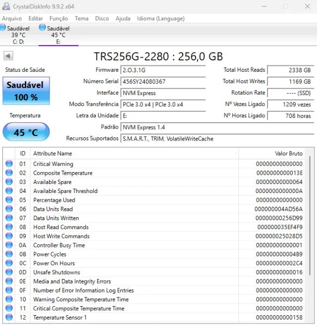 NVME 256gb PCI-E - Foto 3