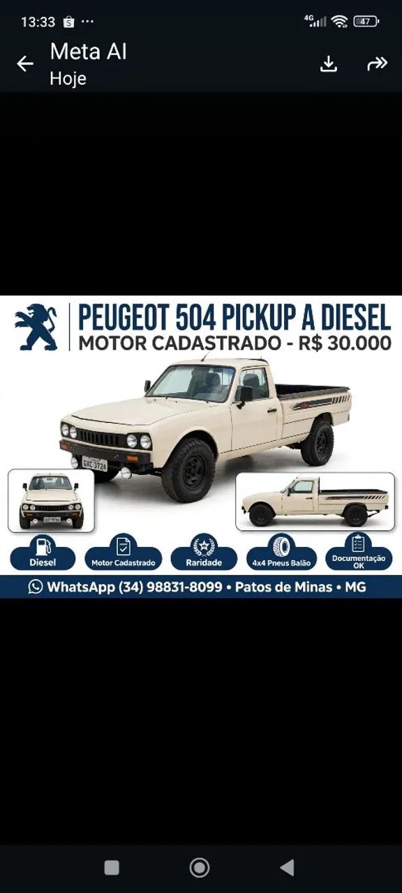 Peugeot 504 504 GD 2.3 Diesel 1999