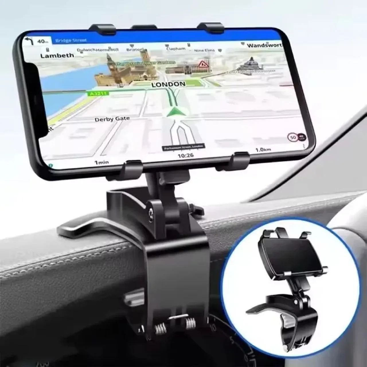 Suporte para smartphone 360 graus para veículo  - Foto 2