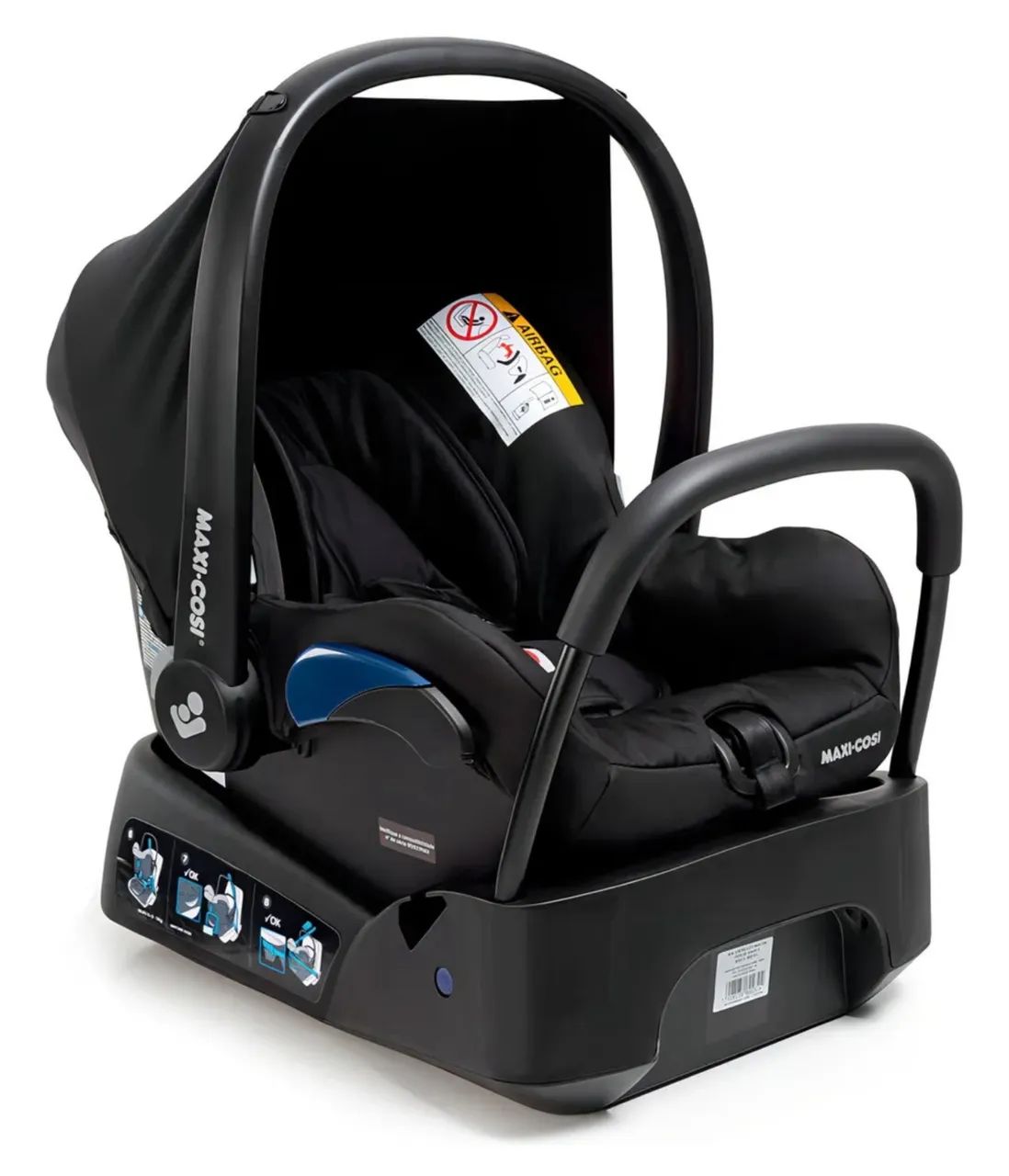 Bebê Conforto Citi 2 Essential Black com Base Maxi Cosi - Foto 3