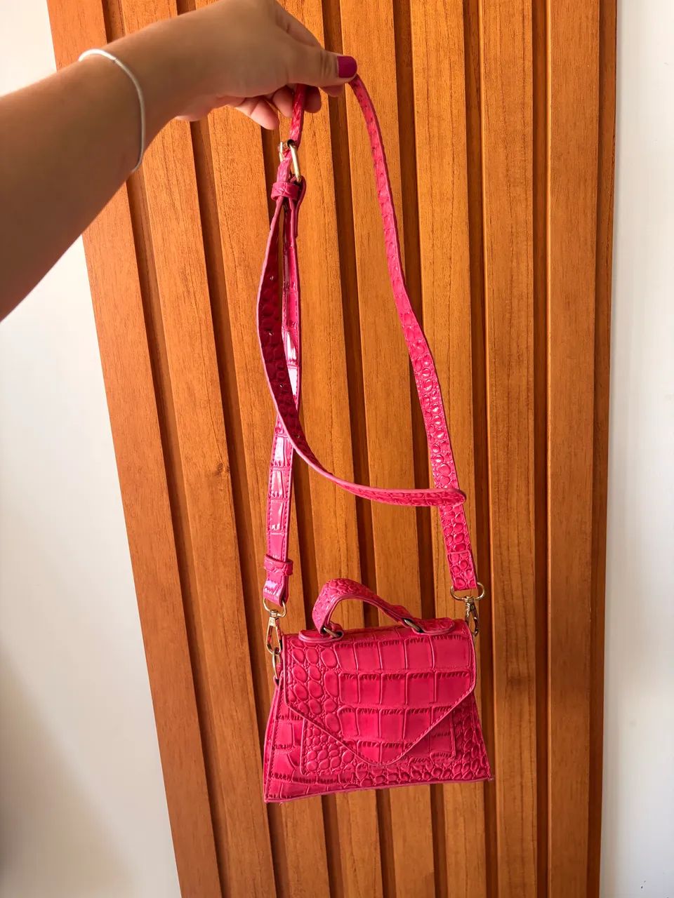 Bolsa pequena rosa  - Foto 2