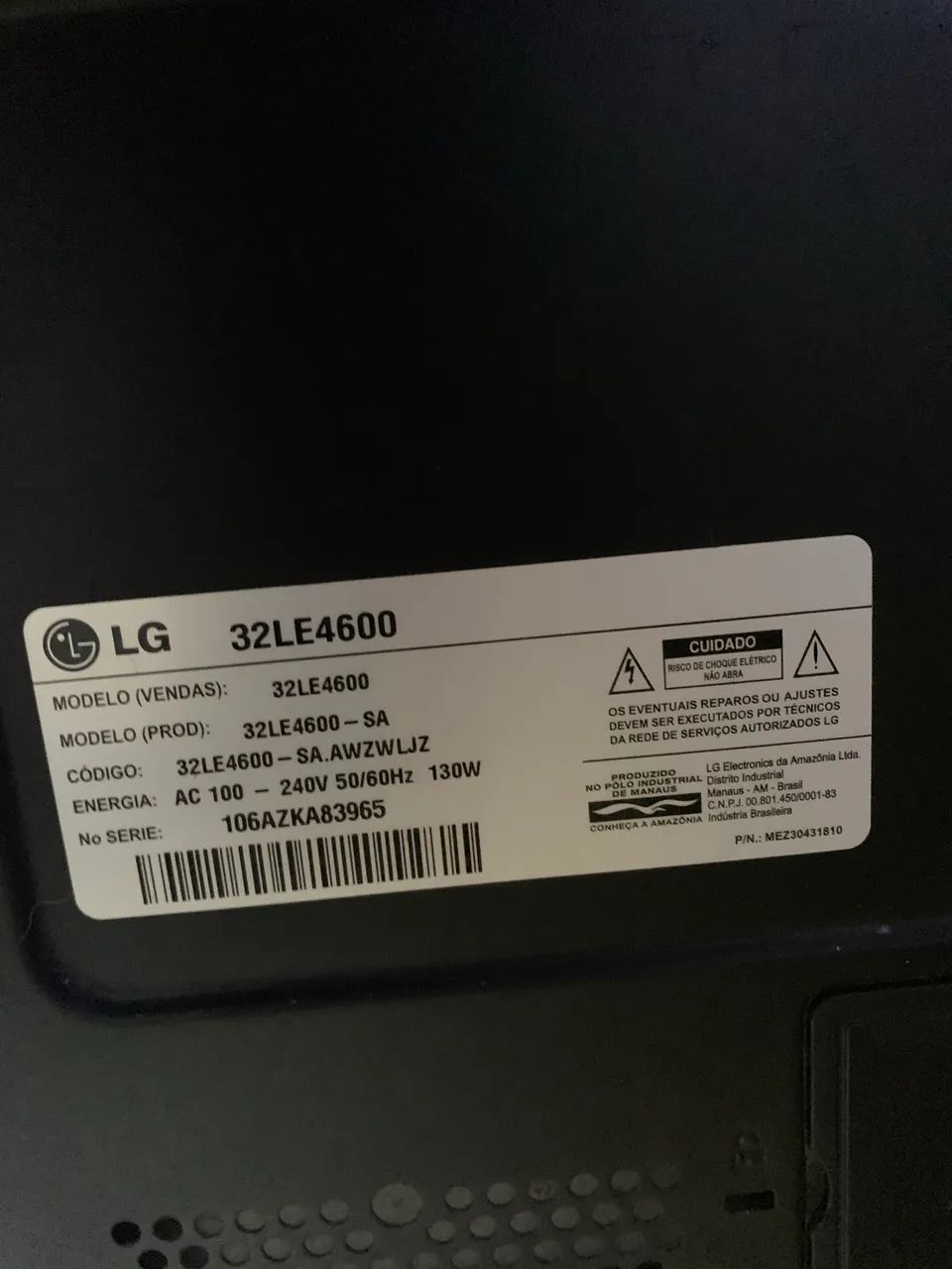 Televisão LED 32 Polegadas LG 32LE4600 (leia o anúncio) - Foto 3