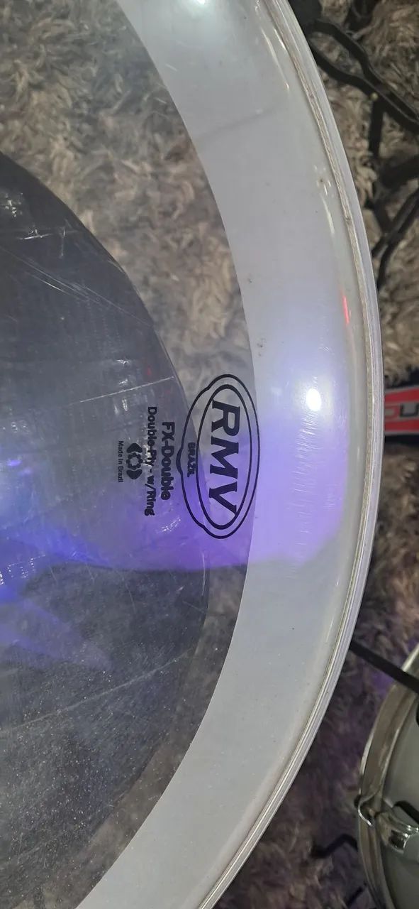 PROMOÇÃO! PELE de BUMBO RMV 20 FX DOUBLE ( NOVA DE MOSTRUÁRIO) - Foto 2