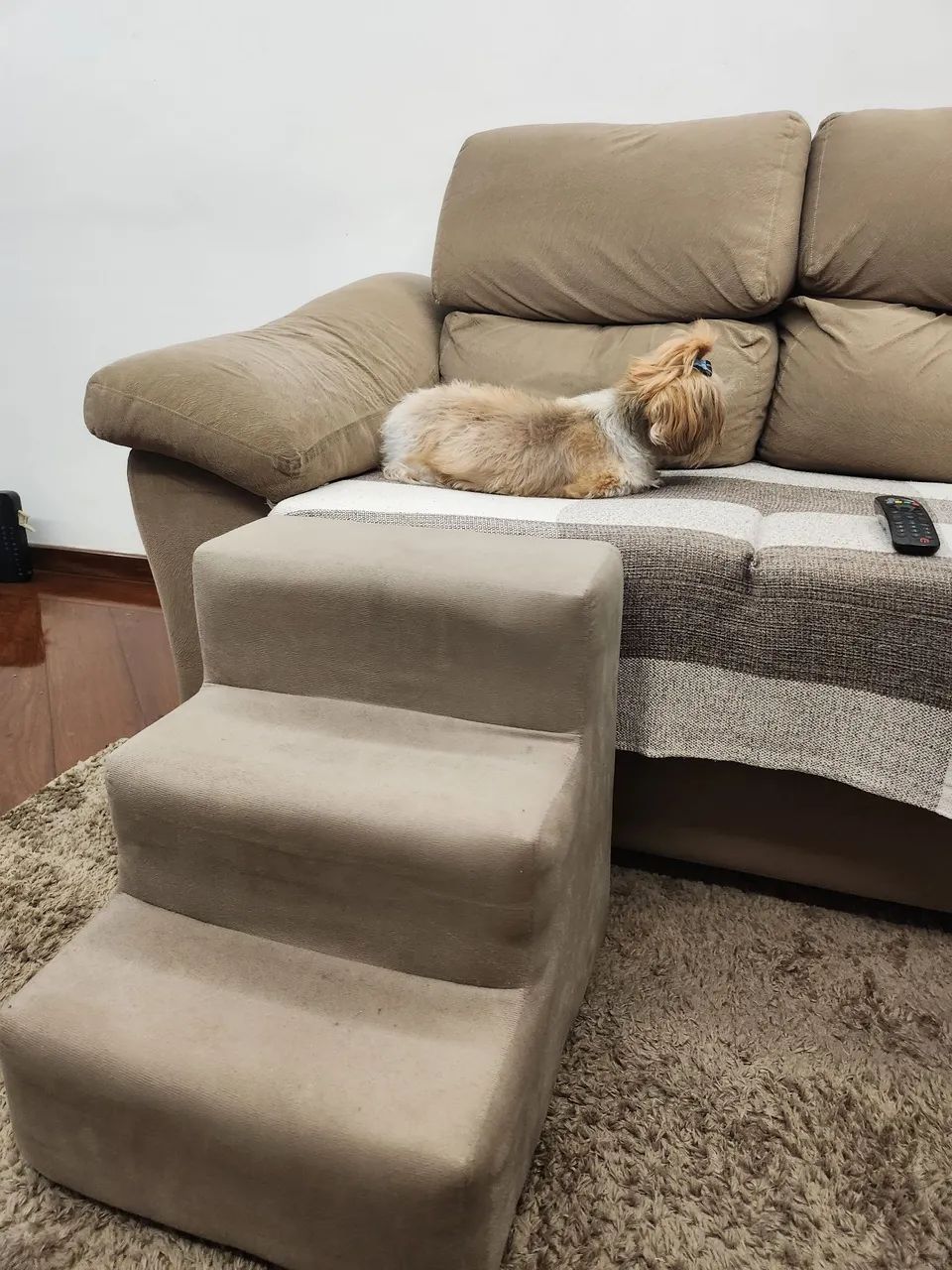 Escada pet bege/marrom - Foto 2