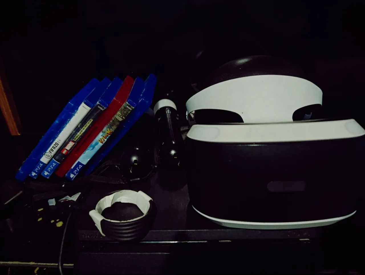 Ps 4 + kit VR + jogos digitais