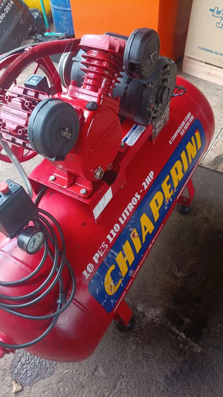 Compressor 10 pés  2HP 110 lts