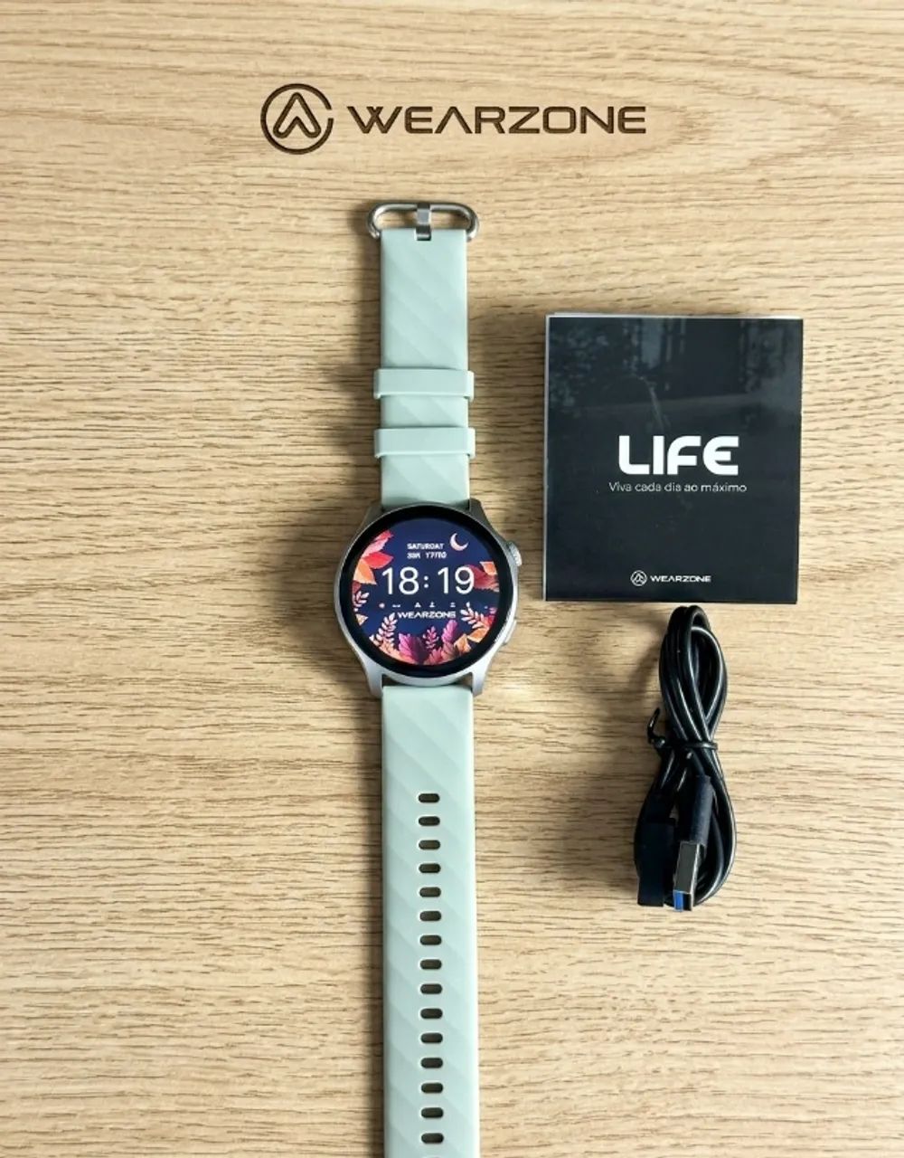 Smartwatch Wearzone Life Amoled 45mm Esportes iOS Android