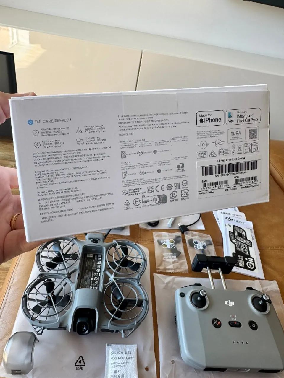 Drone DJI Neo 2 Fly More Combo - Controle sem Tela - Caixa Aberta - NOVO - Foto 5
