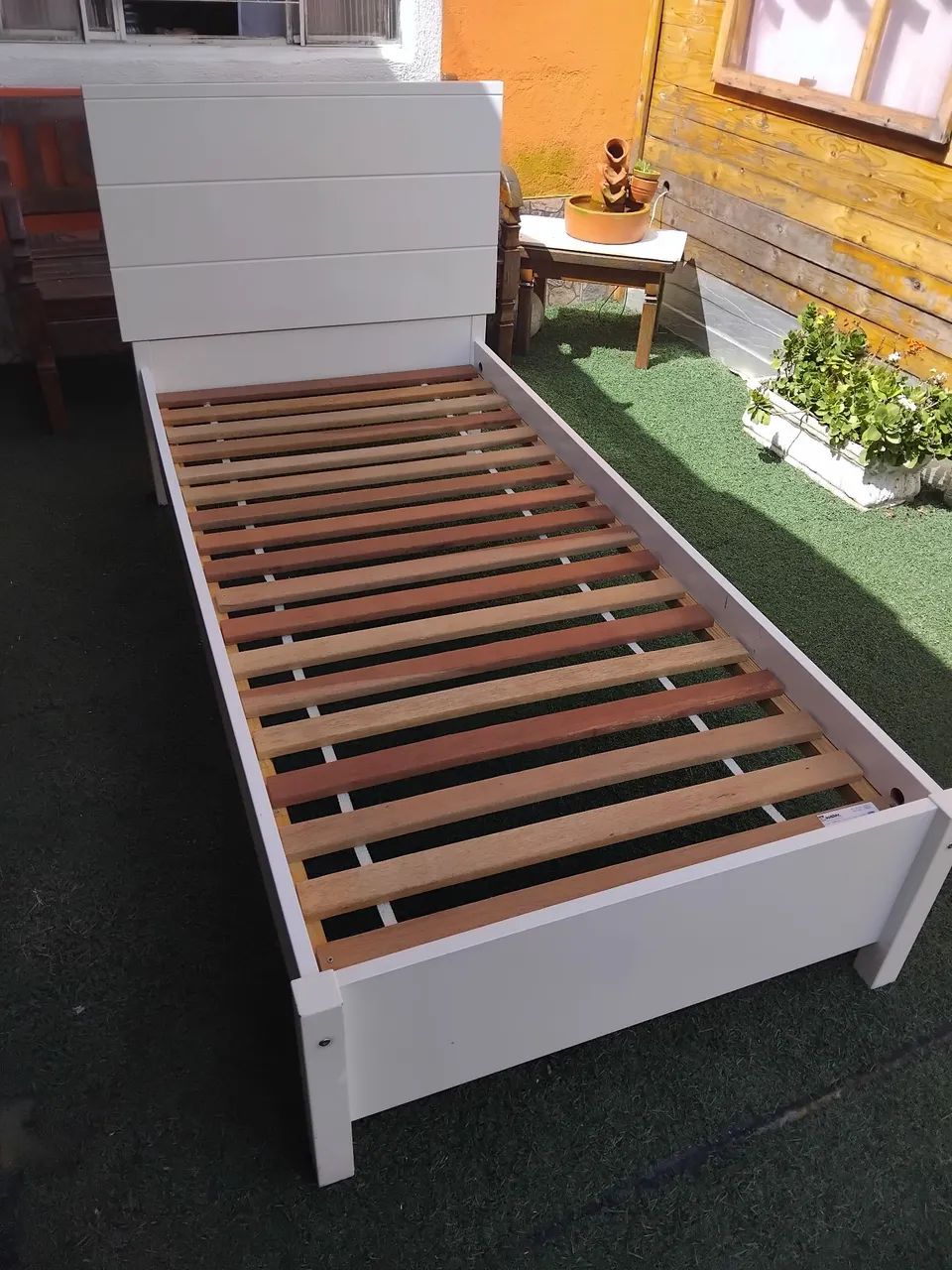 Cama solteiro MDF + colchão Castor D28 (Entrego) - Foto 2