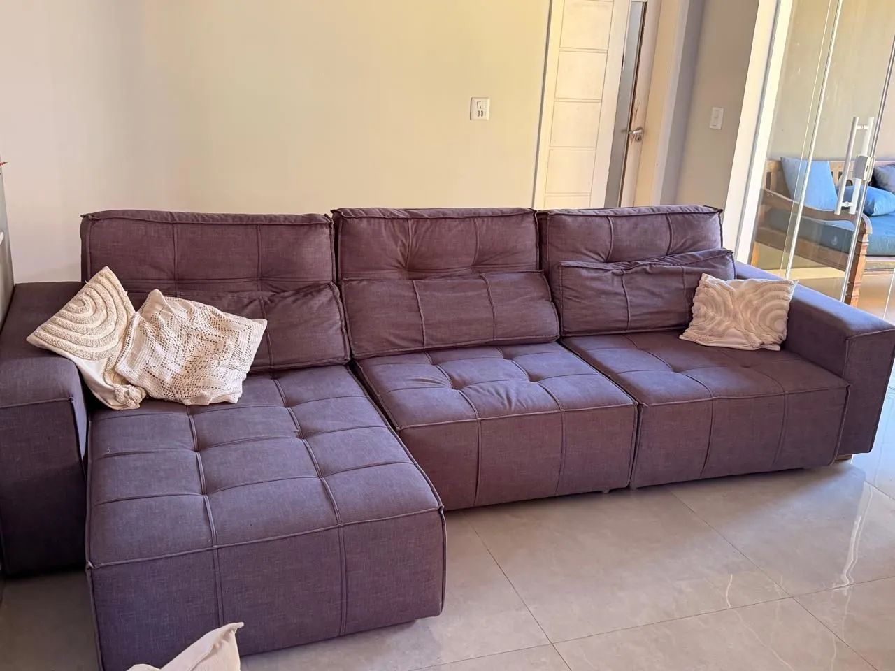  Então sofa retrátil 3 lugares  - Foto 2