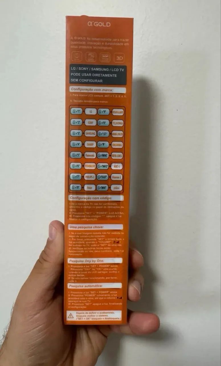 Controle universal AGOLD para TVs , comp com diversas marcas  - Foto 2