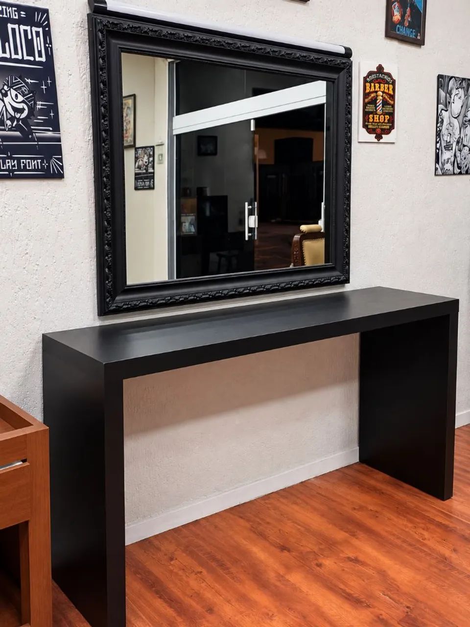 Estação para Barbearia/Salão com Bancada e Espelho - Foto 4
