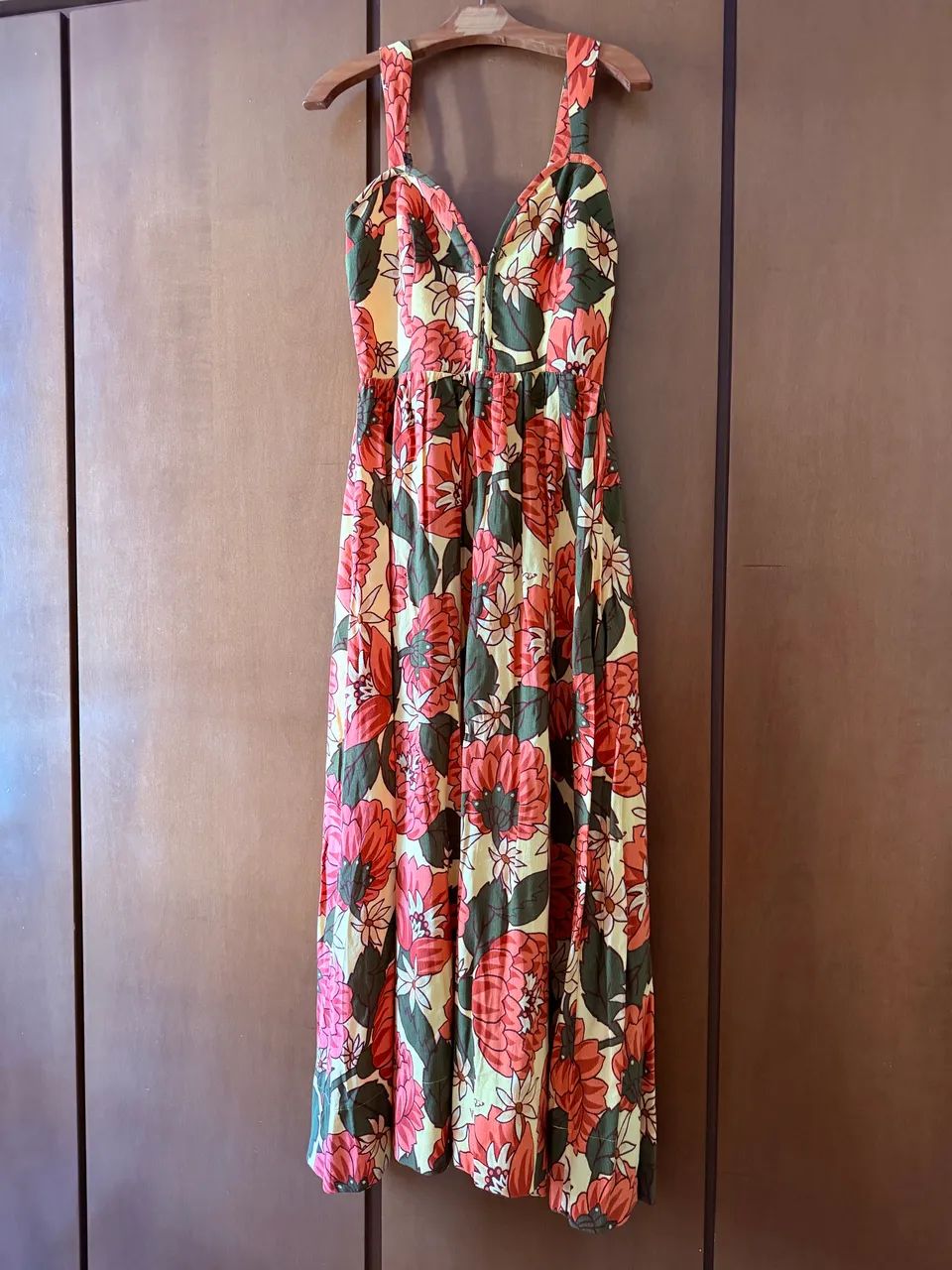 Vestido Estampado Farm Alça Larga - Foto 2