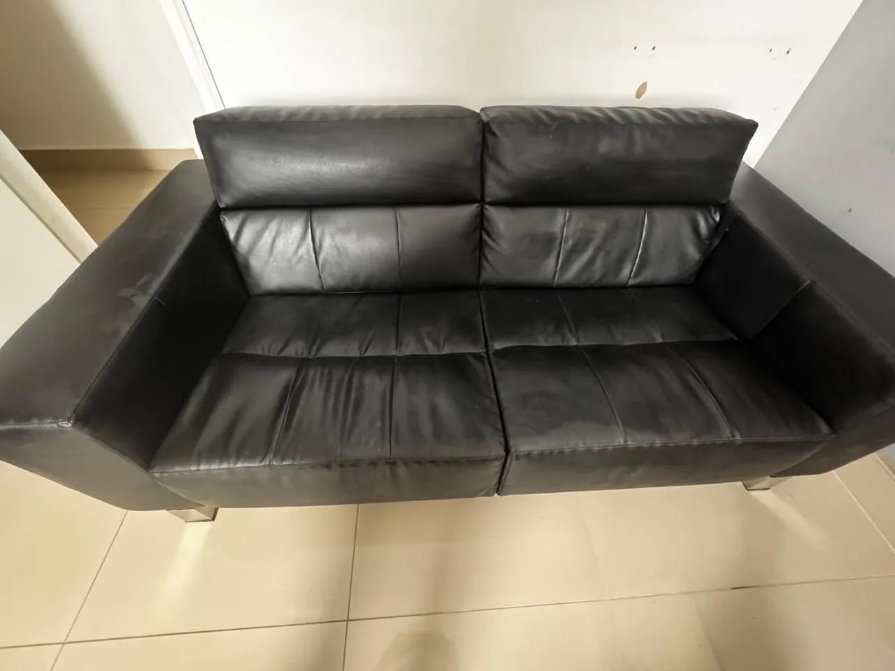Sofá Courino Preto - Foto 5