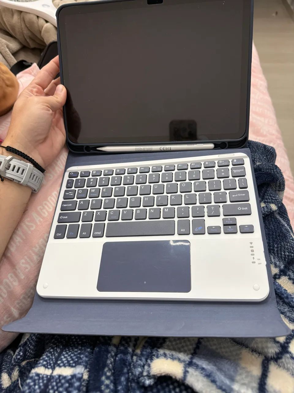 teclado e capa magnética Bluetooth para IPAD Air  M4 11 pol - Foto 4