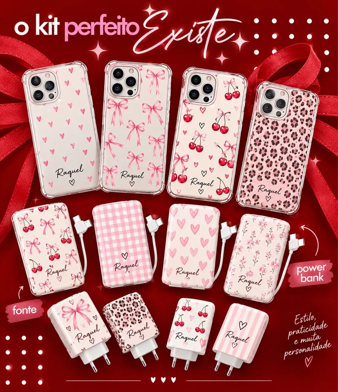 Case e bateria portátil Personalizada 