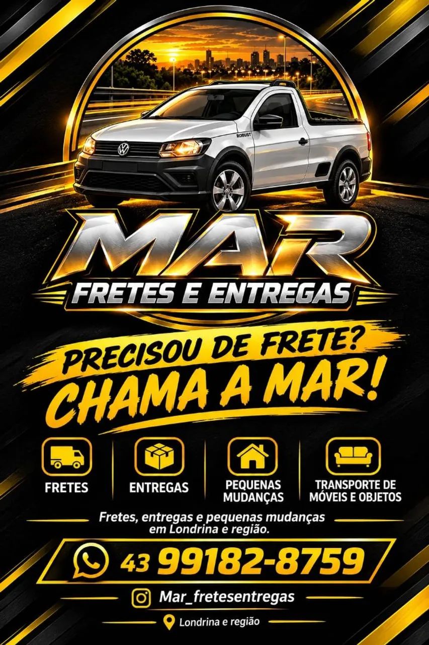Faço fretes em Londrina e região 