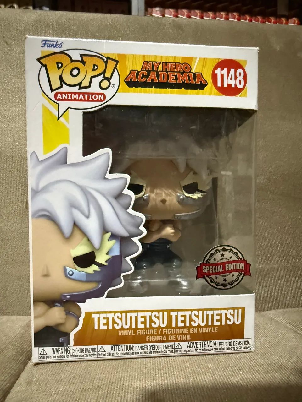 Boneco Funko pop Original, My Hero academia - tetsutetsu