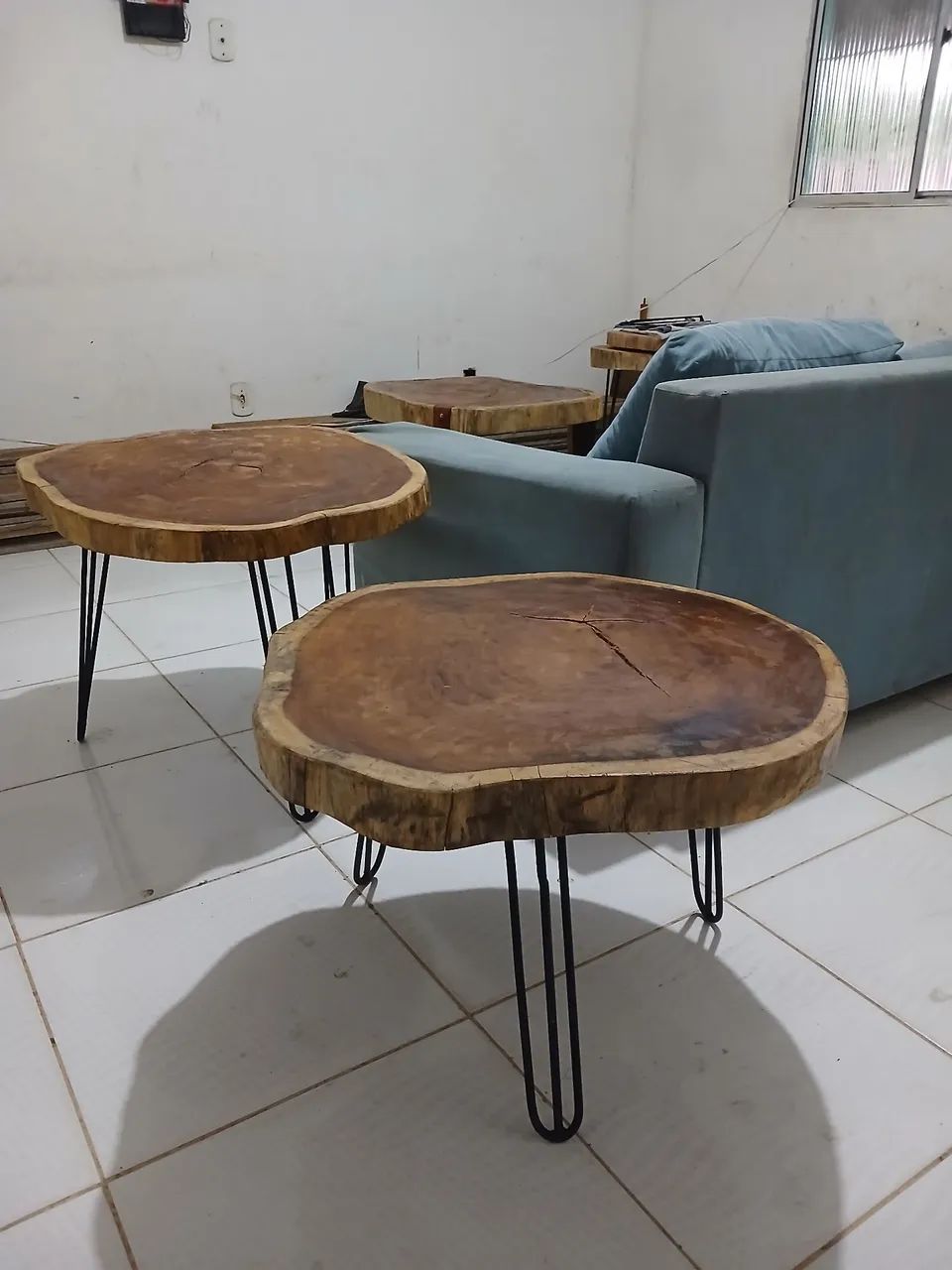 Mesinhas de centro/ canto Rústicas  - Foto 2