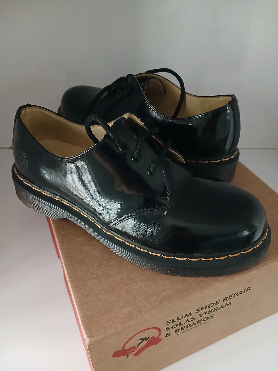 Sapato de couro slum brand - Foto 2