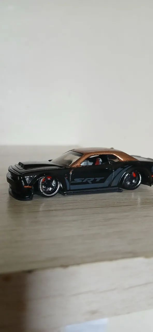 18 Dodge Challenger SRT Demon hotwheels customizado - Foto 2