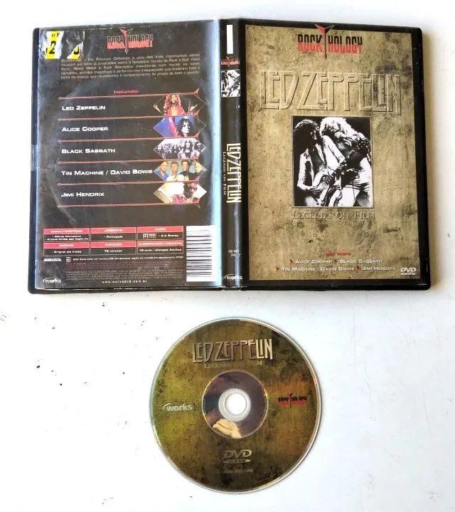 DVD Música - Led Zeppelin (Álbum: Rockthology - Legends on Film