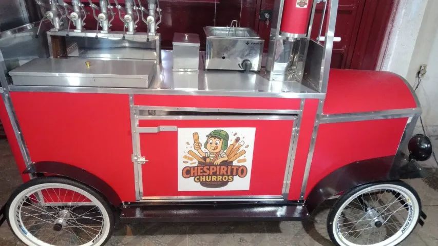 Carrinho de churros profissional gourmet e outros novo - Foto 4