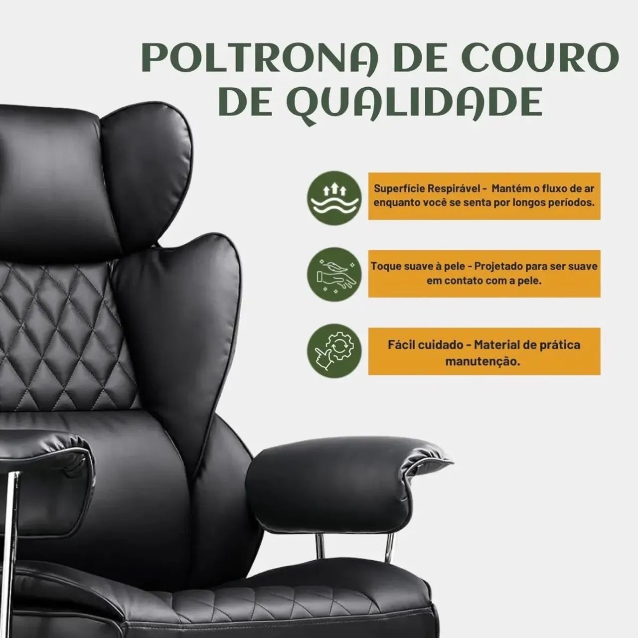 Cadeira de escritório poltrona  - Foto 2