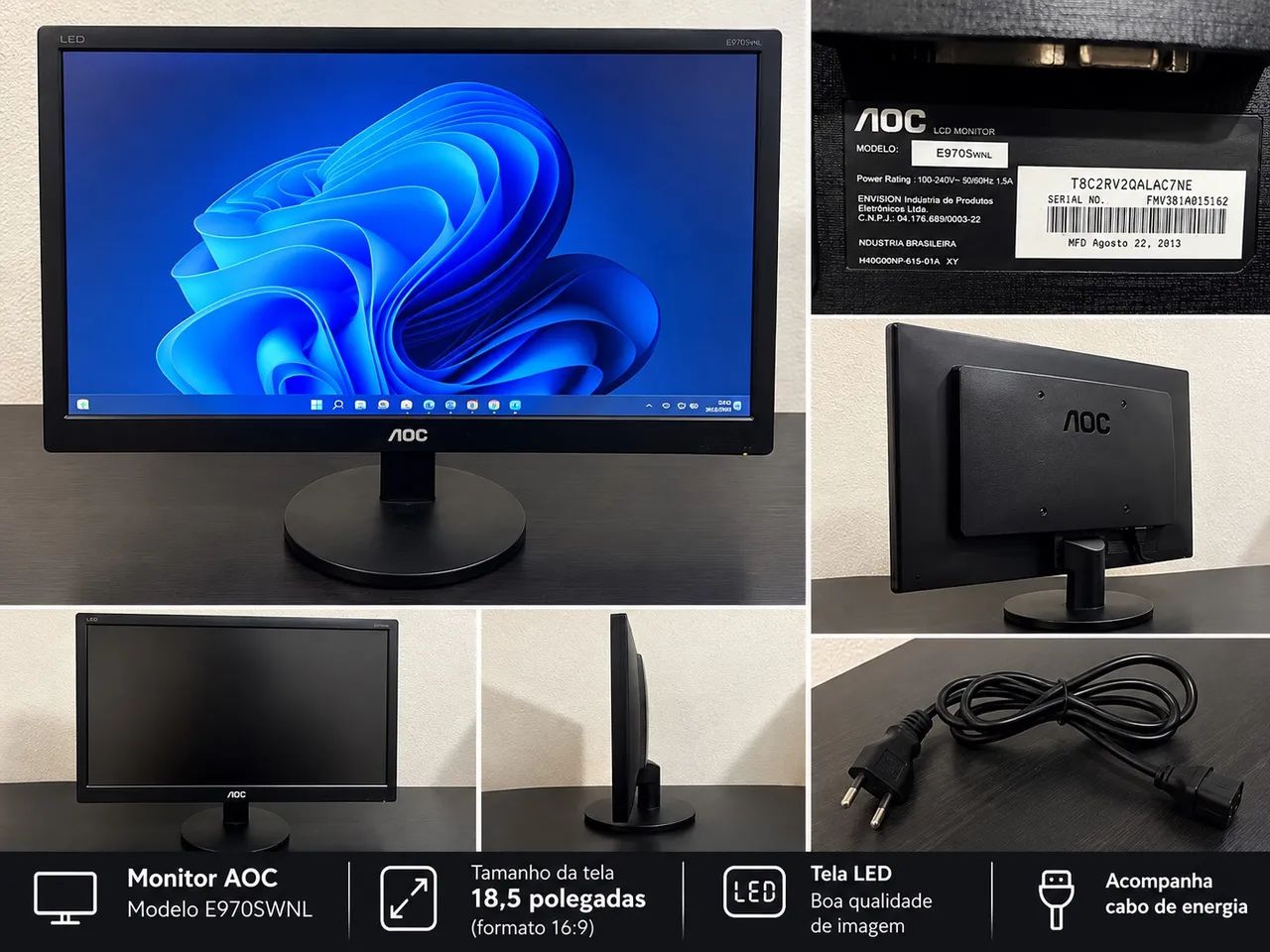 Monitor AOC 18,5? LED - E970SWNL
