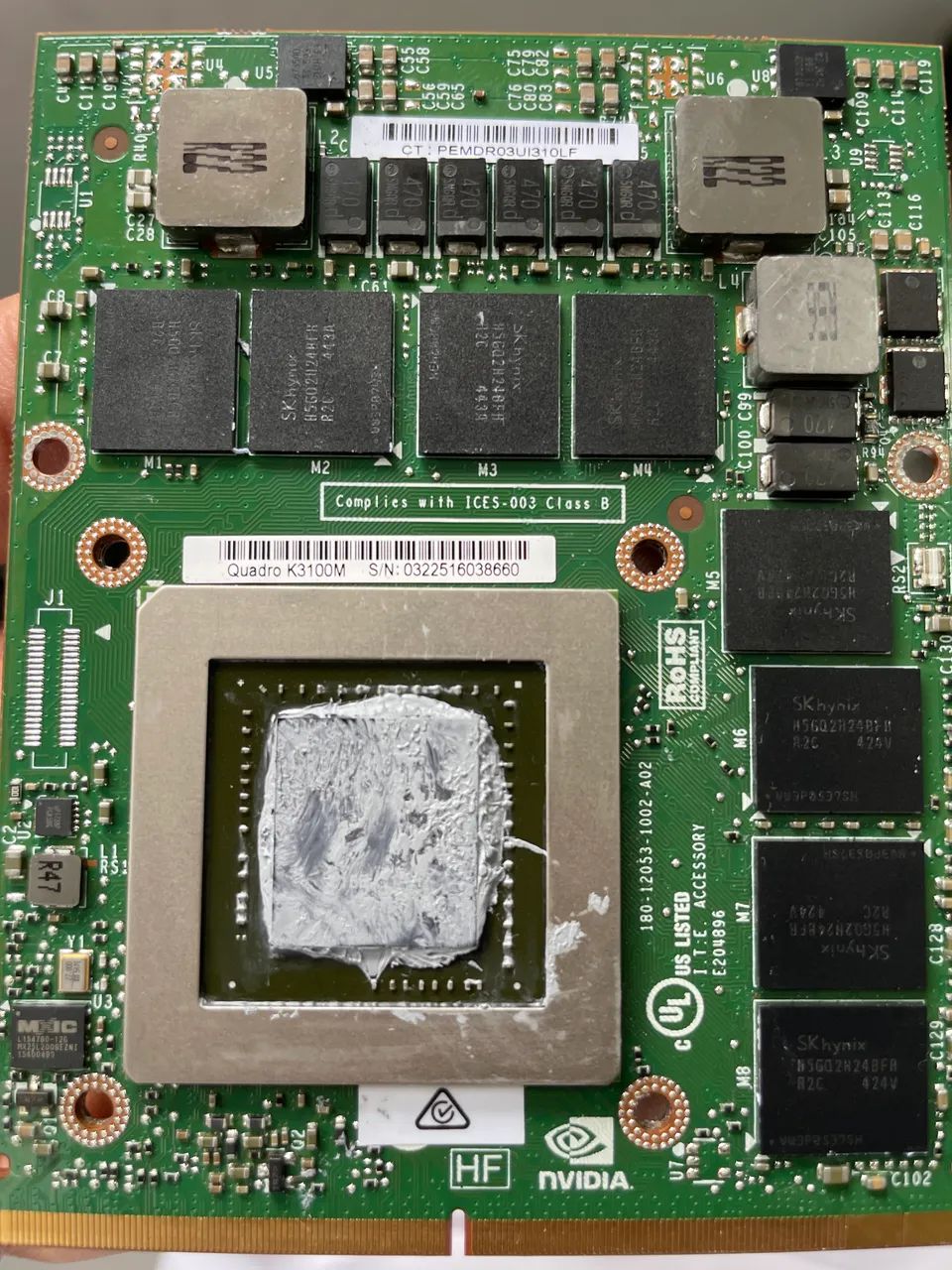 Placa de vídeo para iMac modelo k3100m