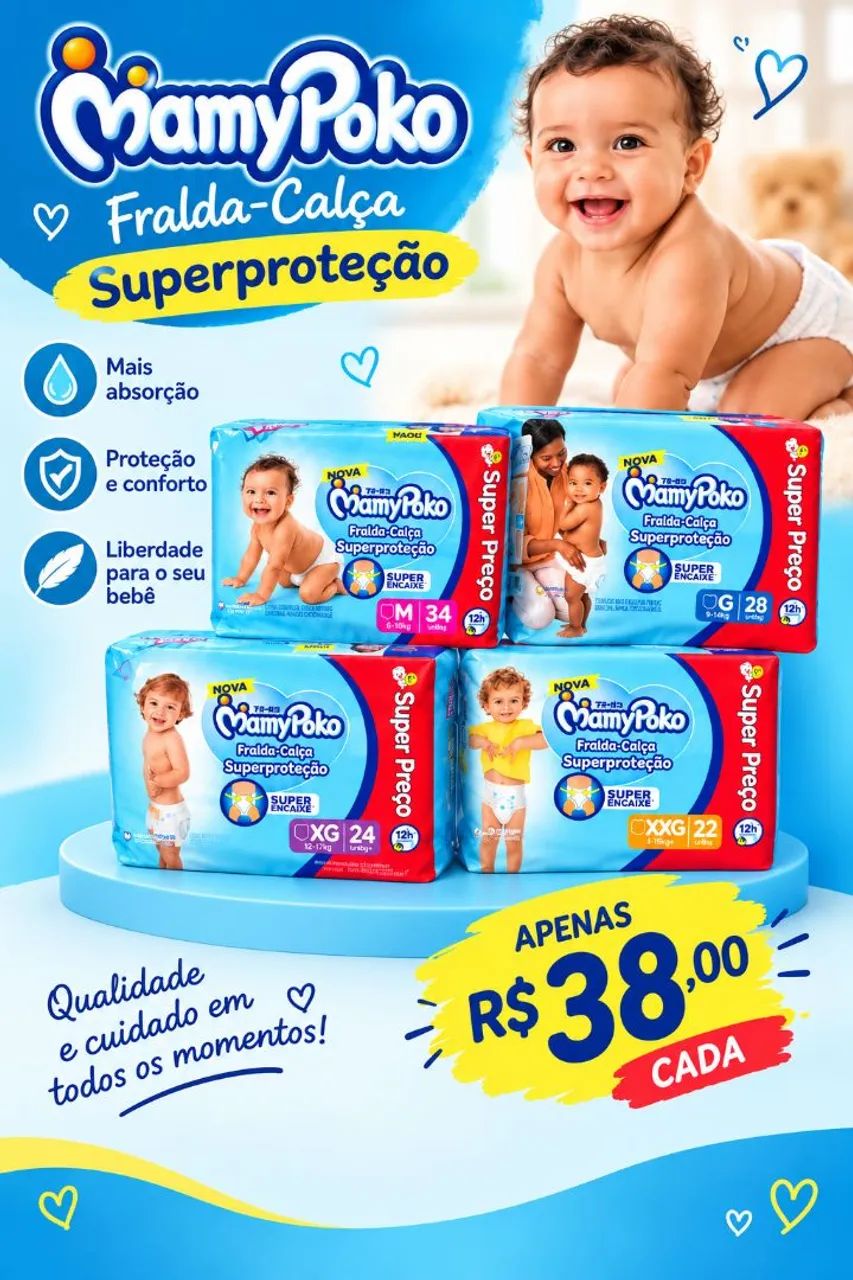 Fralda descartável 