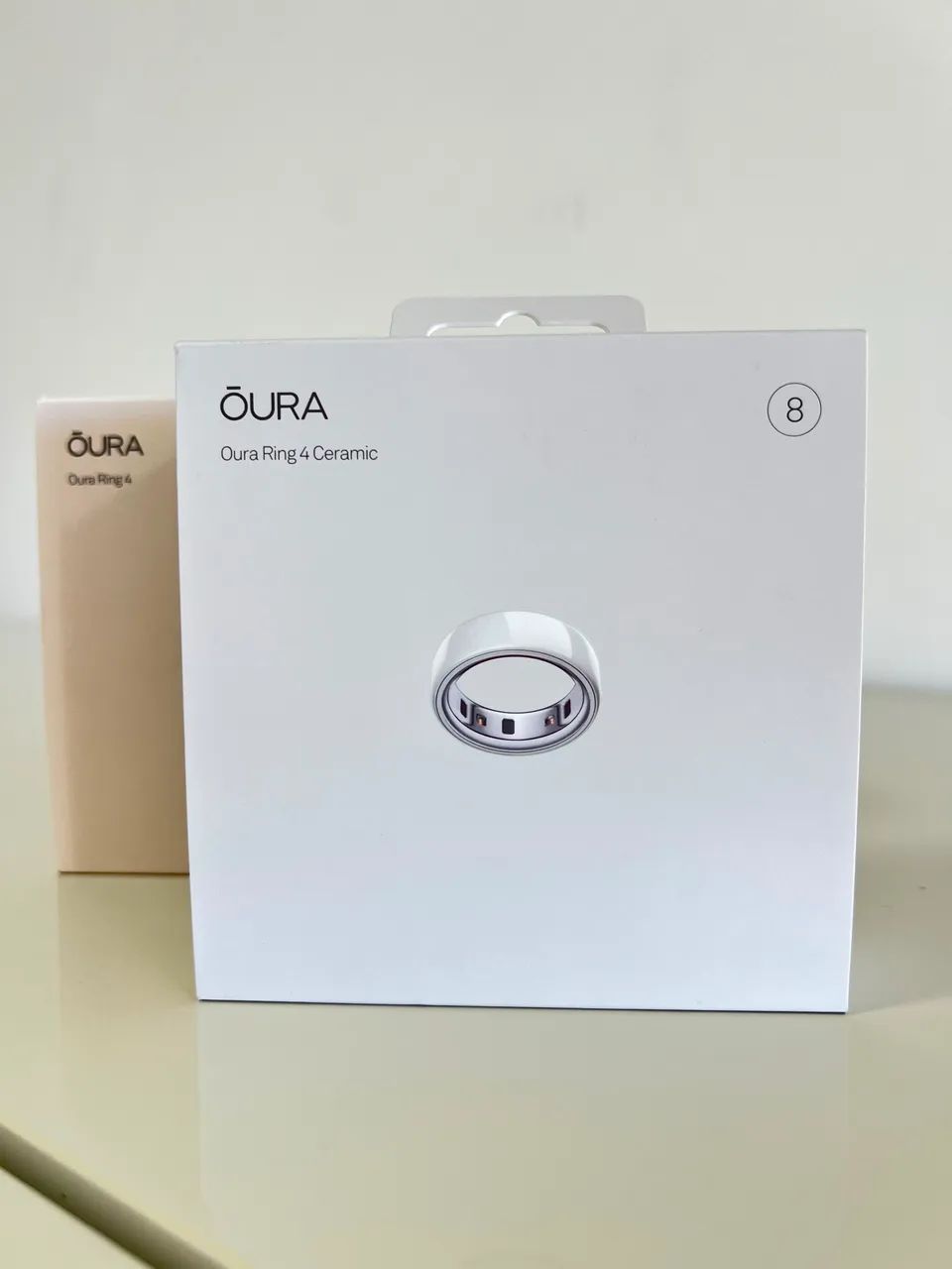 OURA RING 4 CERAMIC CLOUD / BRANCO TAM. 8