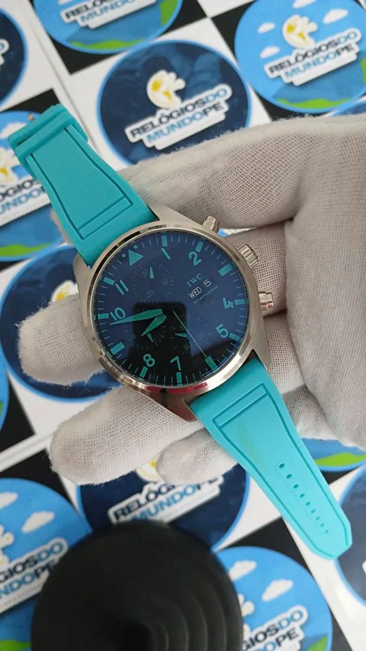 RELOGIO IWC SCHAFFHAUSEN AUTOMÁTICO VERDE  - Foto 2