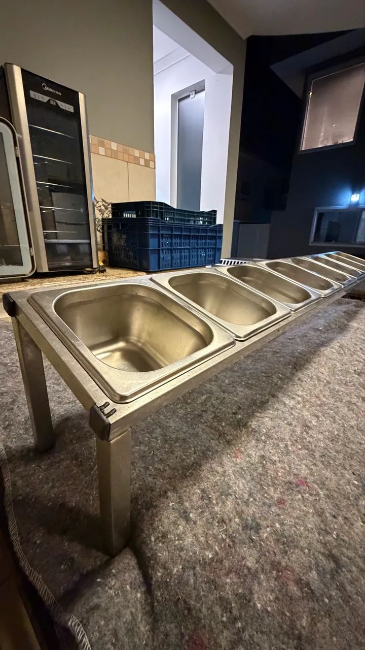 Suporte e Cubas GNV para balcão 