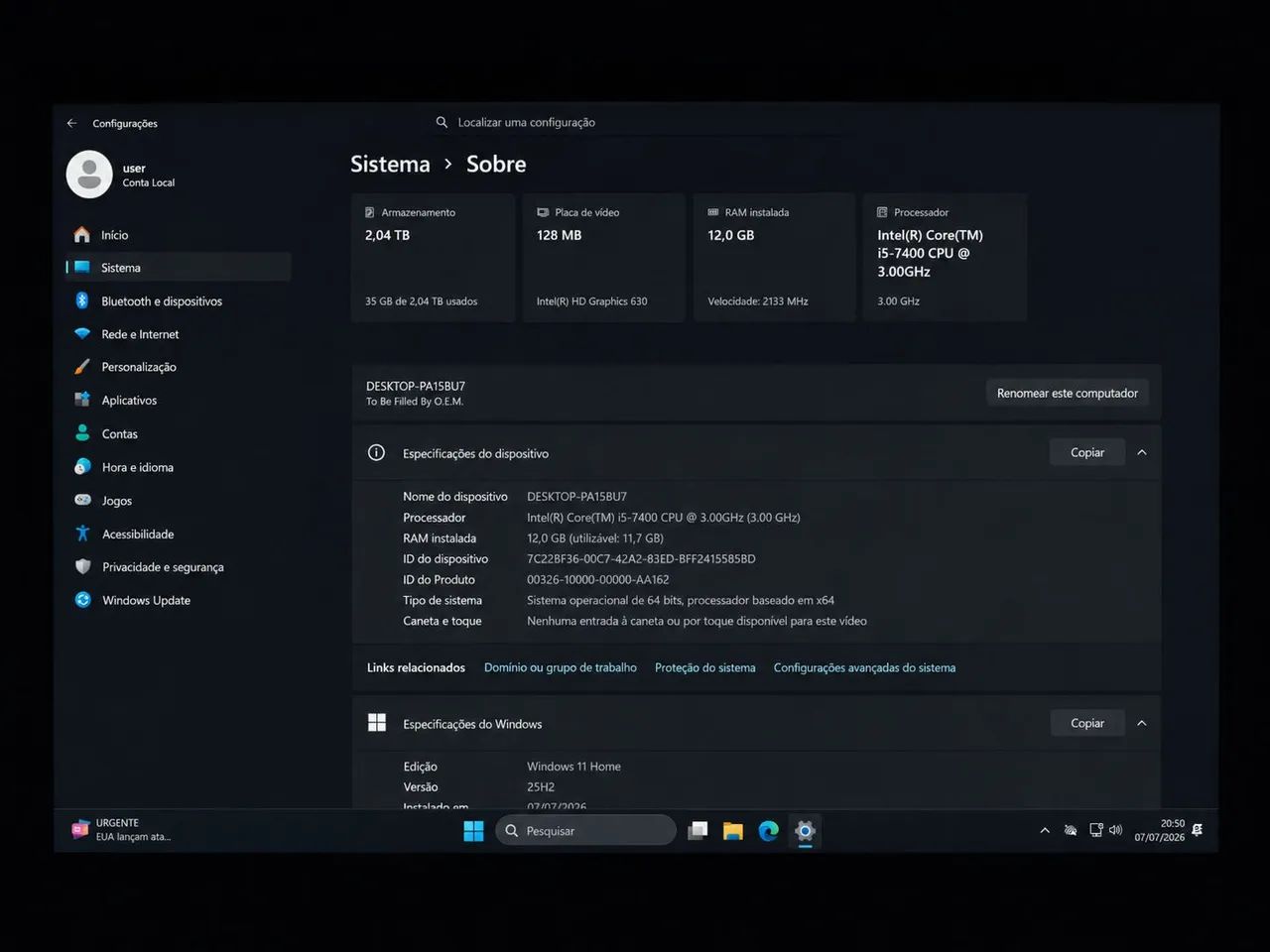 Pc I5-7400